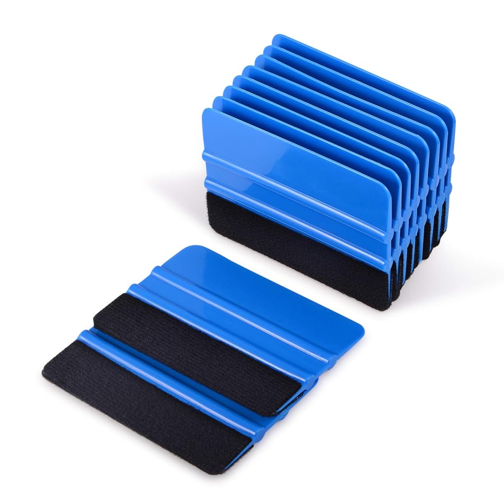 STHIRA® 10Pcs Vinyl Wrap Squeegee Tools 4'' Car Vinyl Scrapers Film Applicator Squeegees for Window Tint, Paint Protection Film and Vinyl Wraps, Wall Paper STHIRA® 10Pcs Vinyl Wrap Squeegee Tools 4'' Car Vinyl Scrapers Film Applicator Squeegees for Window Tint, Paint Protection Film and Vinyl Wraps, Wall Paper